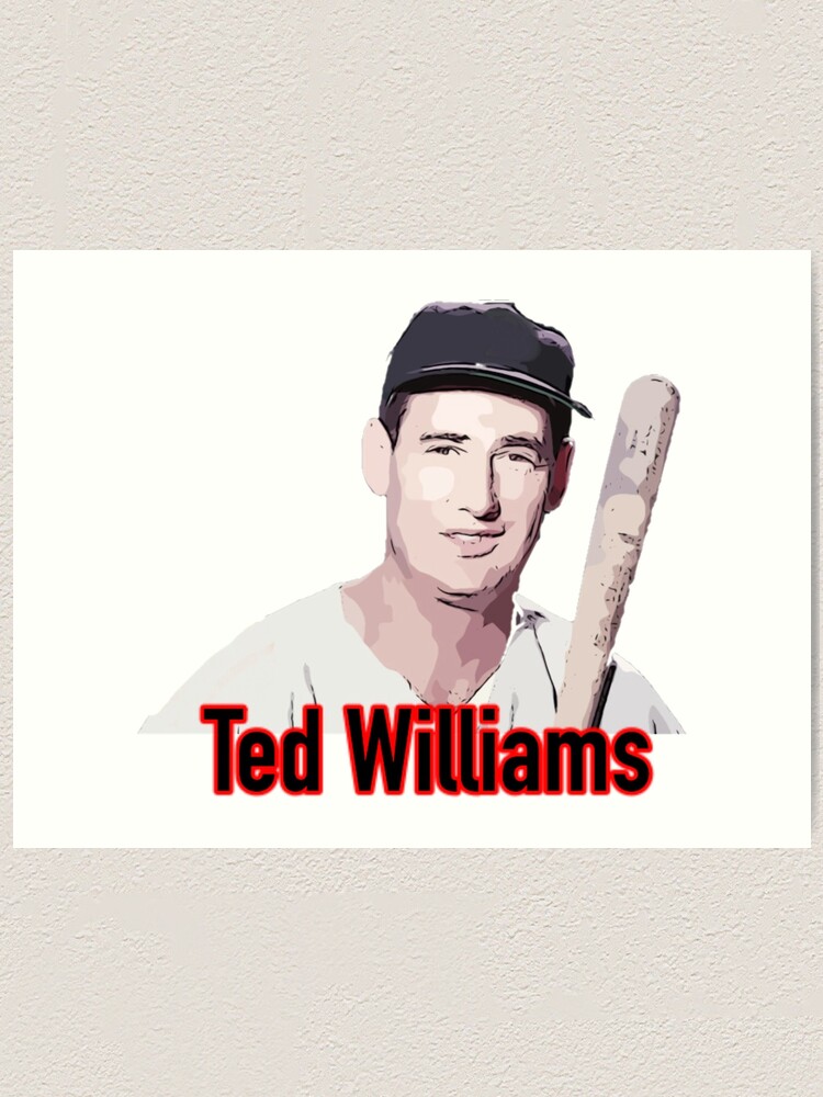 Ted Williams #9 Jersey Number Sticker for Sale by StickBall