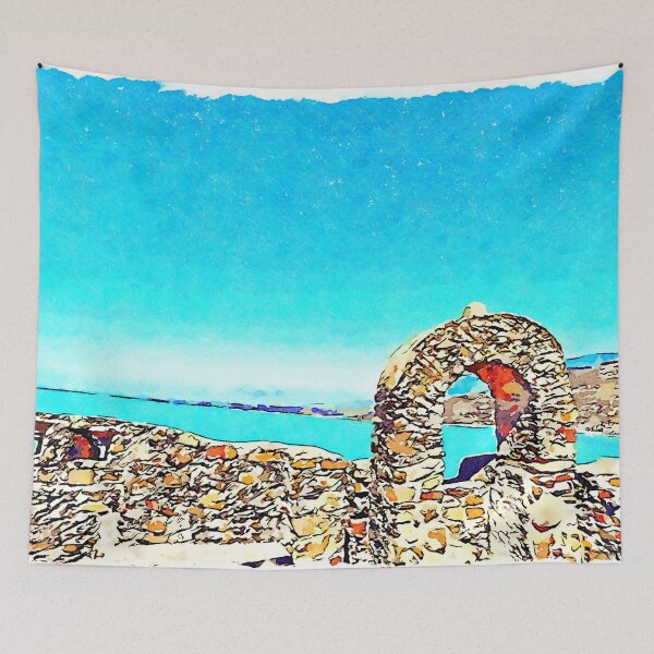 Item preview, Castle walls and seascape designed and sold by Giuseppe Cocco.