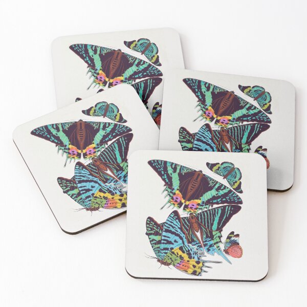 Item preview, Colorful Papillions (Butterflies) by French Artist E. A. Seguy designed and sold by TheCurators.