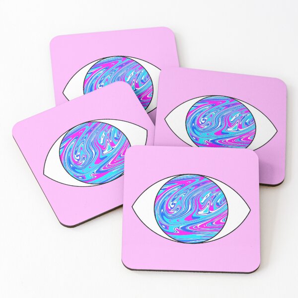Item preview, Pink and Blue Tie Dye Psychedelic Eye designed and sold by Siklop.