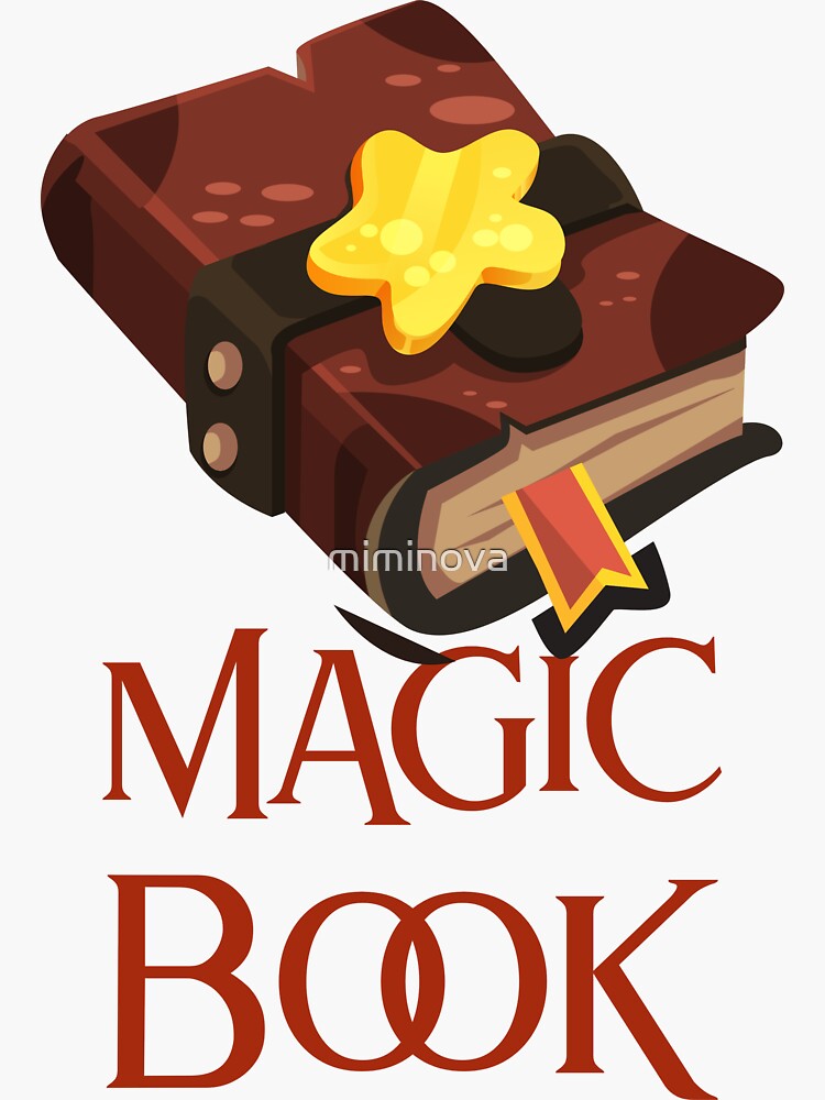 Magic Book Sticker for Sale by miminova