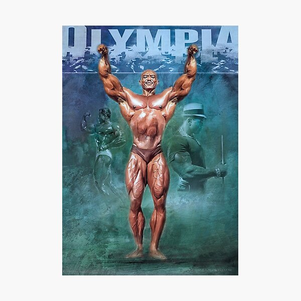 Sergio Oliva Mr Olympia The Myth Bodybuilding Art Photographic Print