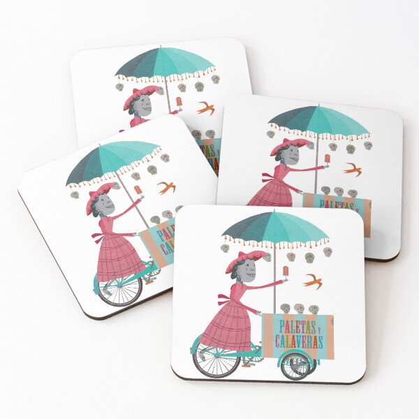 Item preview, Paletas y Calaveras Bicycle Cart (ver.2) designed and sold by JohnParraArt.