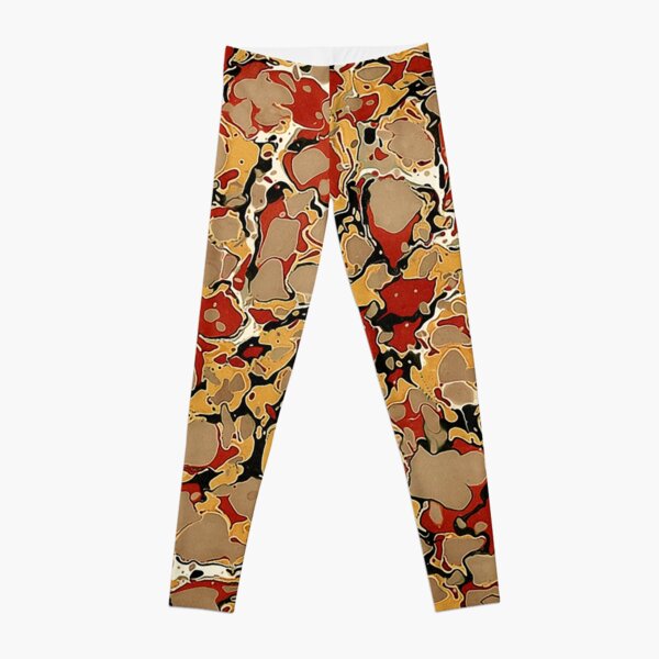 Papel viejo de mármol 04 Leggings