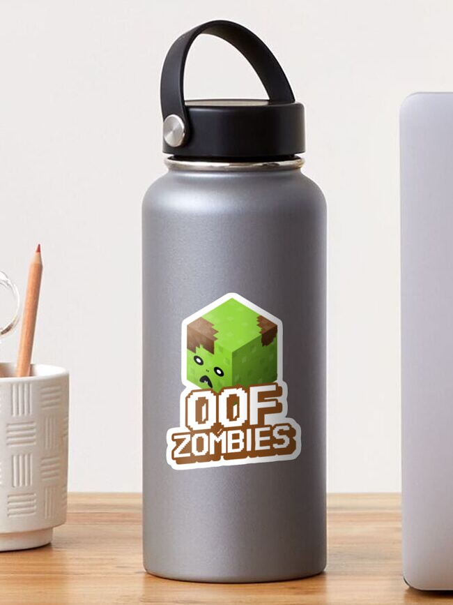 Oof Roblox Noob Zombie Outbreak Robots Sticker By Stinkpad Redbubble - roblox robots zombie
