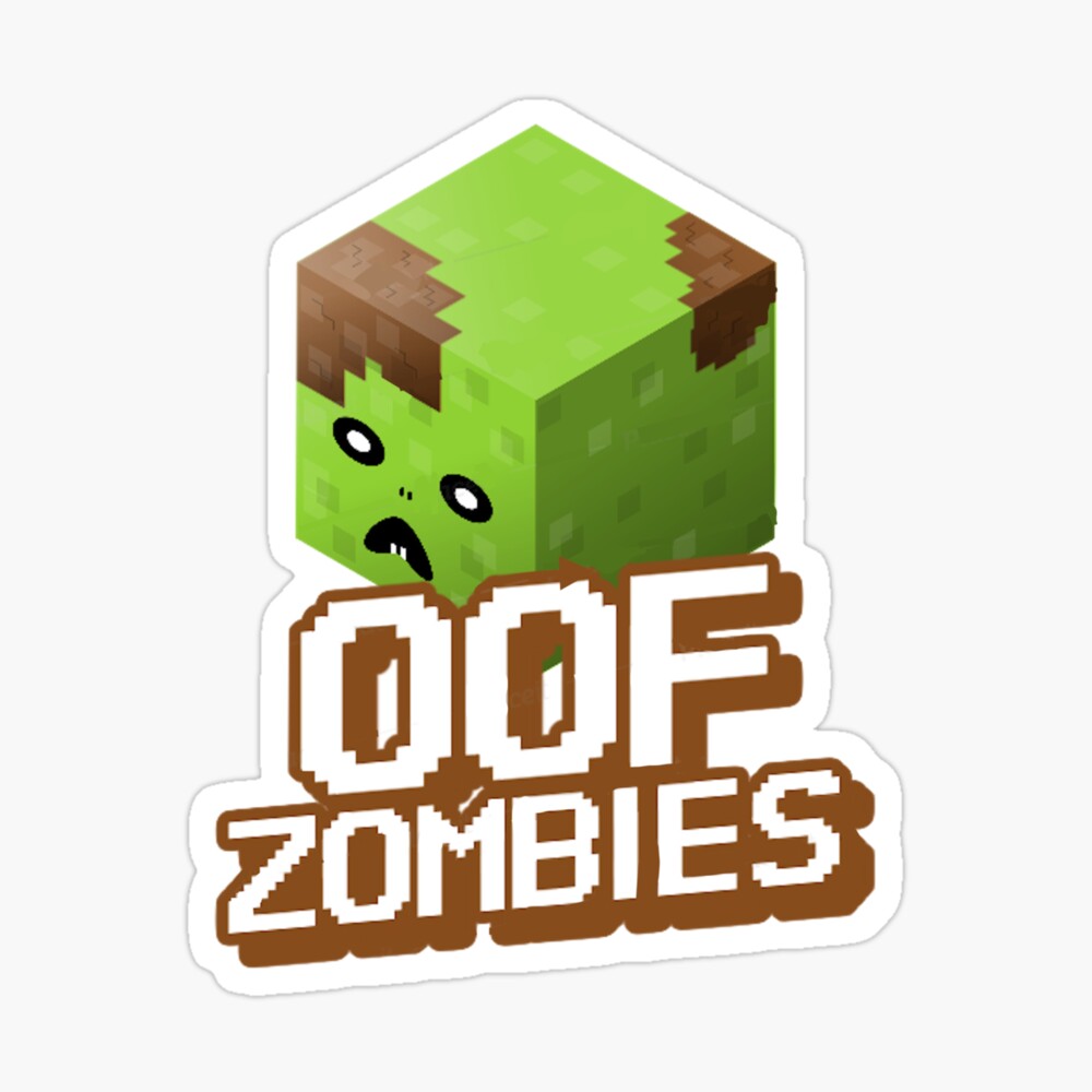 Oof Roblox Noob Zombie Outbreak Robots Poster By Stinkpad Redbubble - roblox tiktok 3d style text poster by stinkpad redbubble
