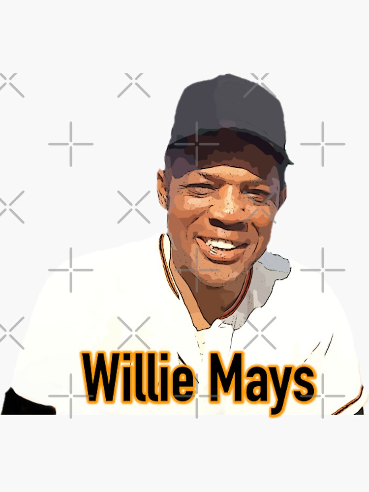 Willie Mays 24 Vinyl Decal Sticker - San Francisco Giants Memorial, 2x2 Inch, Multi-Color