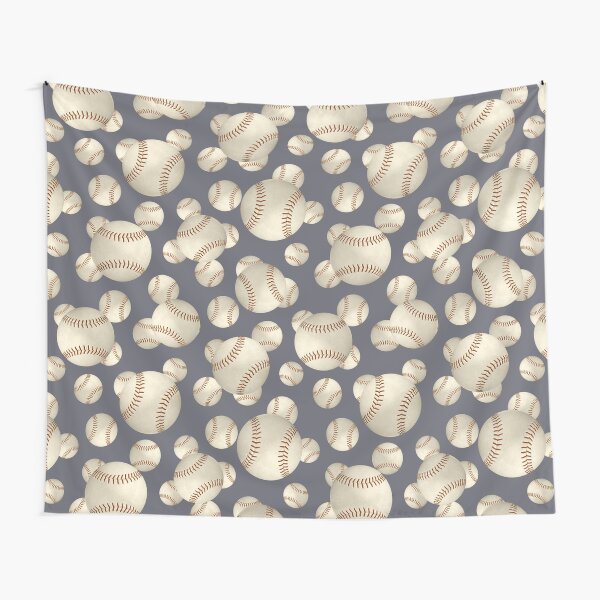 Grungy endless baseballs / softballs pattern Tapestry