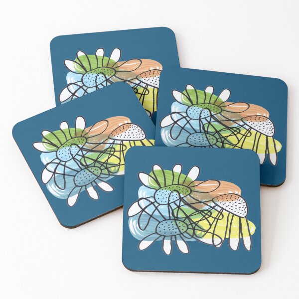 Item preview, Flowers Marker No.: 02. on Dark Warm Blue Board designed and sold by Istvan Ocztos.