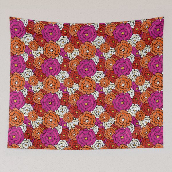 Aperçu de l'œuvre Motif de fleurs de broderie créée et vendue par AidanShea.
