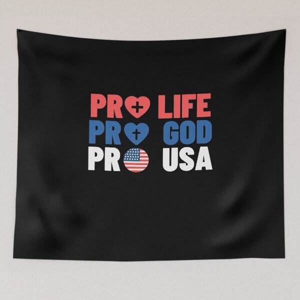 Item preview, Pro Life Pro God Pro USA designed and sold by razvigod.