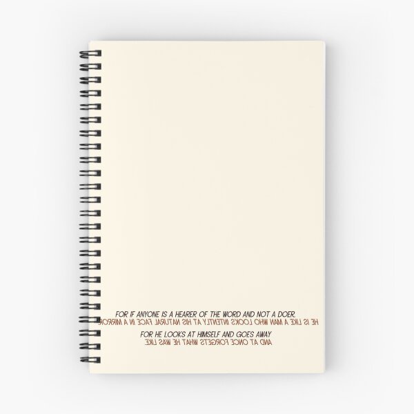 Item preview, James 1:23-24 - Regular Text and Mirrored Text (Horizontal) designed and sold by JD-PANDA.