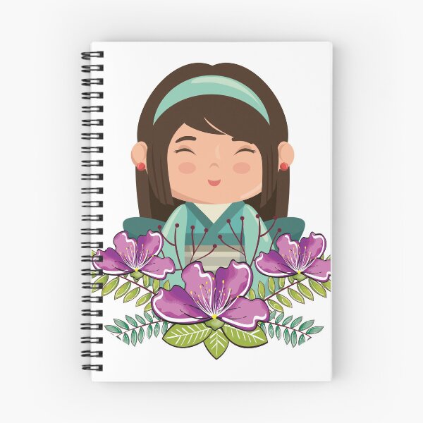 Item preview, smiling girl drawing manga designed and sold by Isatishop.