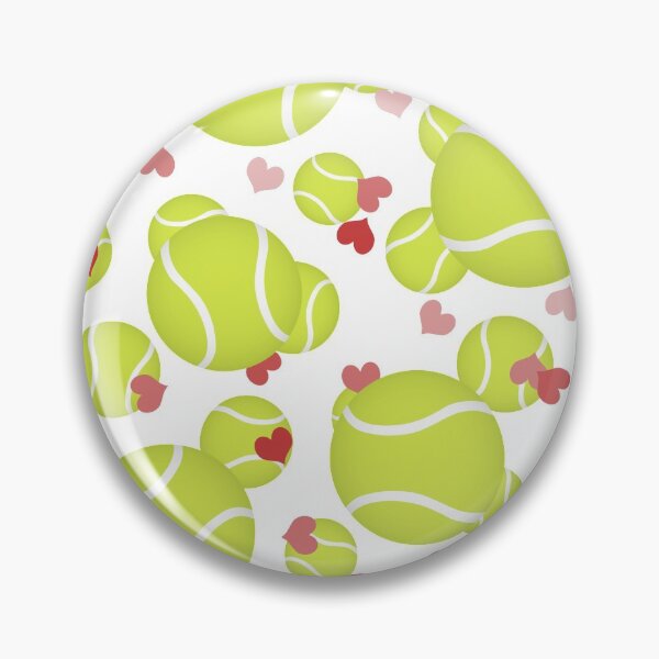 Item preview, Tennis love hearts pattern designed and sold by katzdzynes.