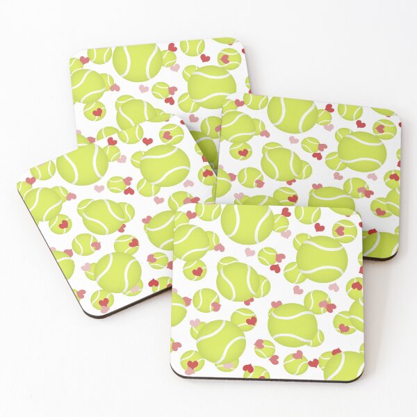 Item preview, Tennis love hearts pattern designed and sold by katzdzynes.