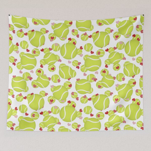 Item preview, Tennis love hearts pattern designed and sold by katzdzynes.