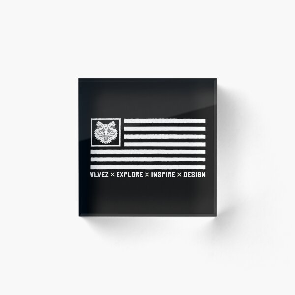 WLVEZ Flag Acrylic Block