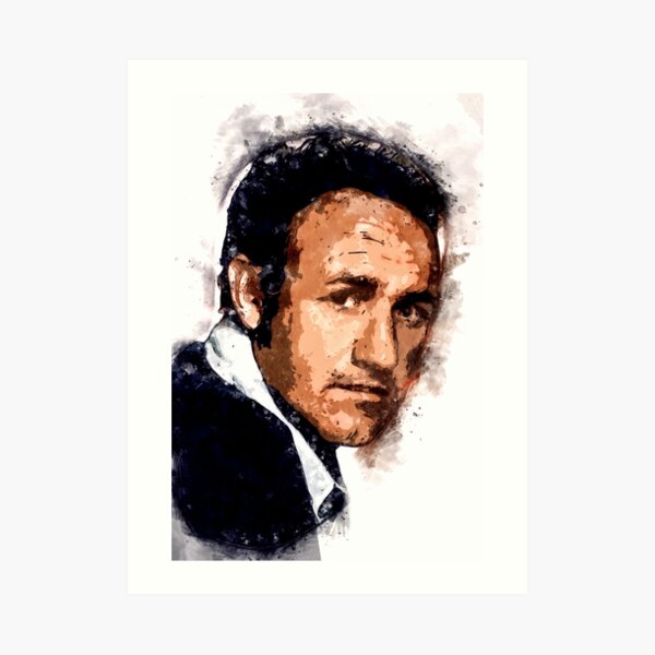 “Gene Hackman Actor Portrait A Tribute to a LEGEND Abstract Watercolor