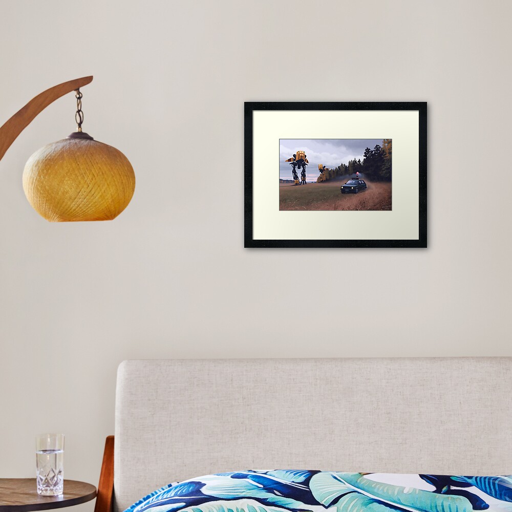 Item preview, Framed Art Print designed and sold by simonstalenhag.