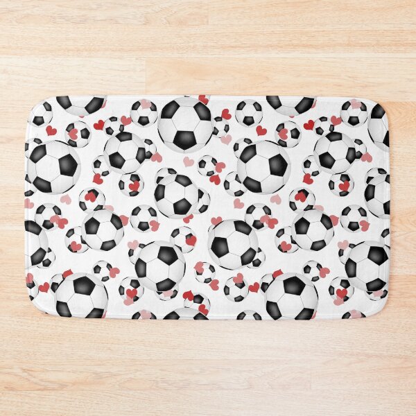 Item preview, Soccer love hearts pattern designed and sold by katzdzynes.