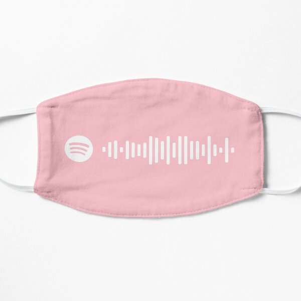 Dancing Queen by Meryl Streep from Mamma Mia Soundtrack Pink Spotify Code (MORE COLORS AVAILABLE IN SHOP) Flat Mask