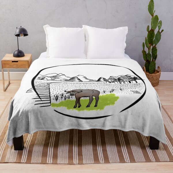 Item preview, Laos - Waterbuffalo in a rice field designed and sold by Aurealis Creatief.