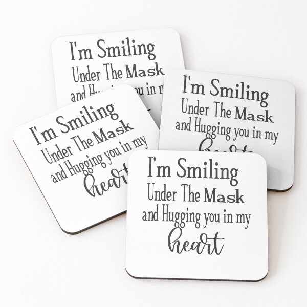 Item preview, I'm Smiling Under The mask and Hugging you in my heart designed and sold by alikassi.