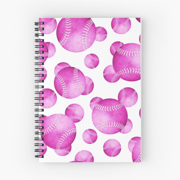 Item preview, hot pink softballs pattern designed and sold by katzdzynes.