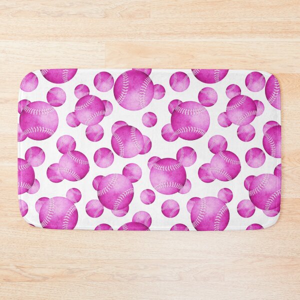 Item preview, hot pink softballs pattern designed and sold by katzdzynes.