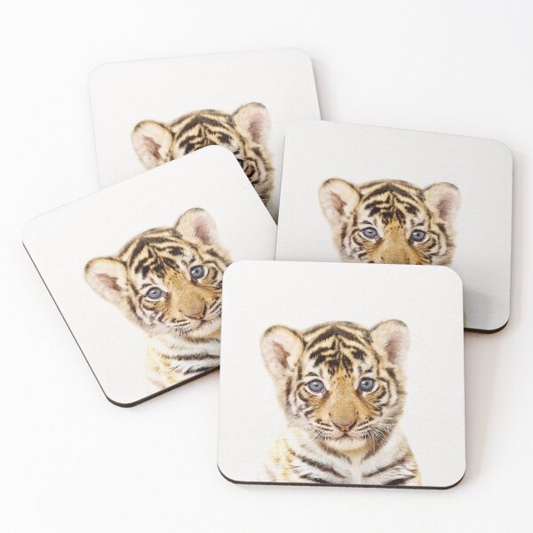 Item preview, Baby Tiger, Baby Animals Art Print by Synplus designed and sold by synplus.