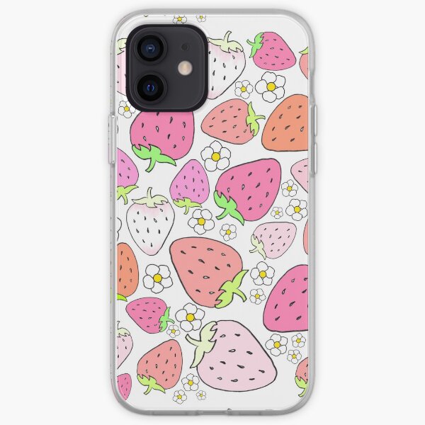 Pink Strawberry iPhone Soft Case
