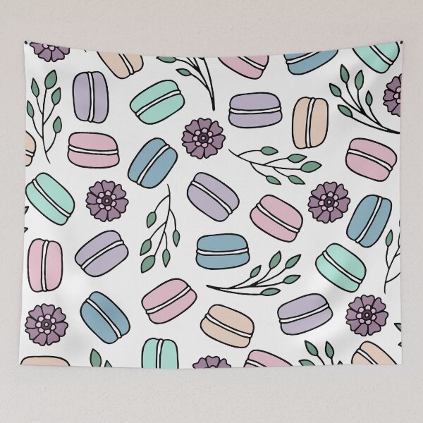 Item preview, Macarons and Flowers | Cafe | French | Pastries | Macaroons designed and sold by Hilary Leslie.