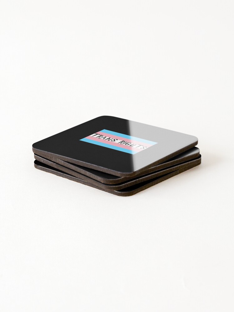 Thumbnail 4 of 5, Coasters (Set of 4), Trans Rights designed and sold by SedgeWren.