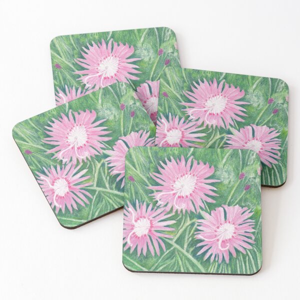 Item preview, Pinks (Dianthus) Flowers in Colored Pencil designed and sold by The Elderberry Blossom.