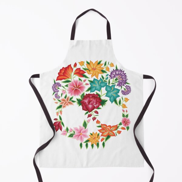Item preview, Mexican Embroidery Style Skull Design from Oaxaca, Mexico designed and sold by Akbaly.