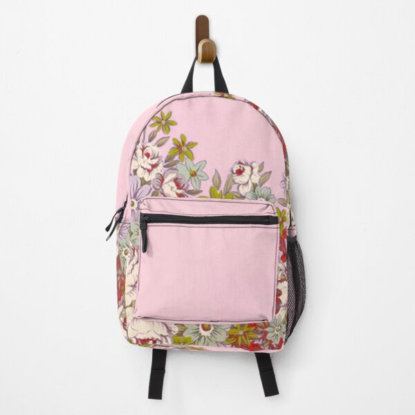 Item preview, petites fleurs anciennes sur fond rose/little vintage flowers on pink background designed and sold by clemfloral.