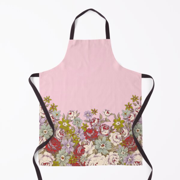 Aperçu de l'œuvre petites fleurs anciennes sur fond rose/little vintage flowers on pink background créée et vendue par clemfloral.