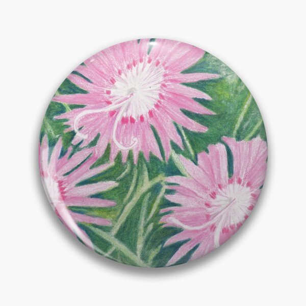Item preview, Pinks (Dianthus) Flowers in Colored Pencil designed and sold by The Elderberry Blossom.
