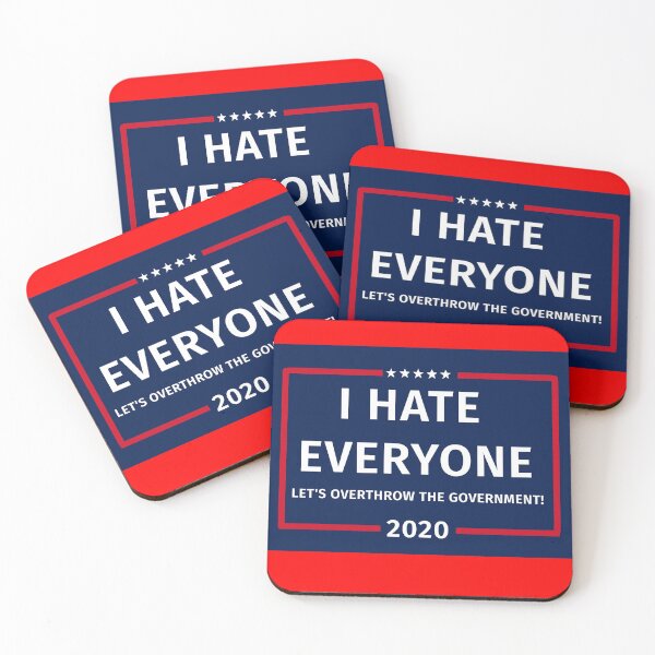 Item preview, I Hate Everyone - Let's Overthrow The Government! designed and sold by SedgeWren.