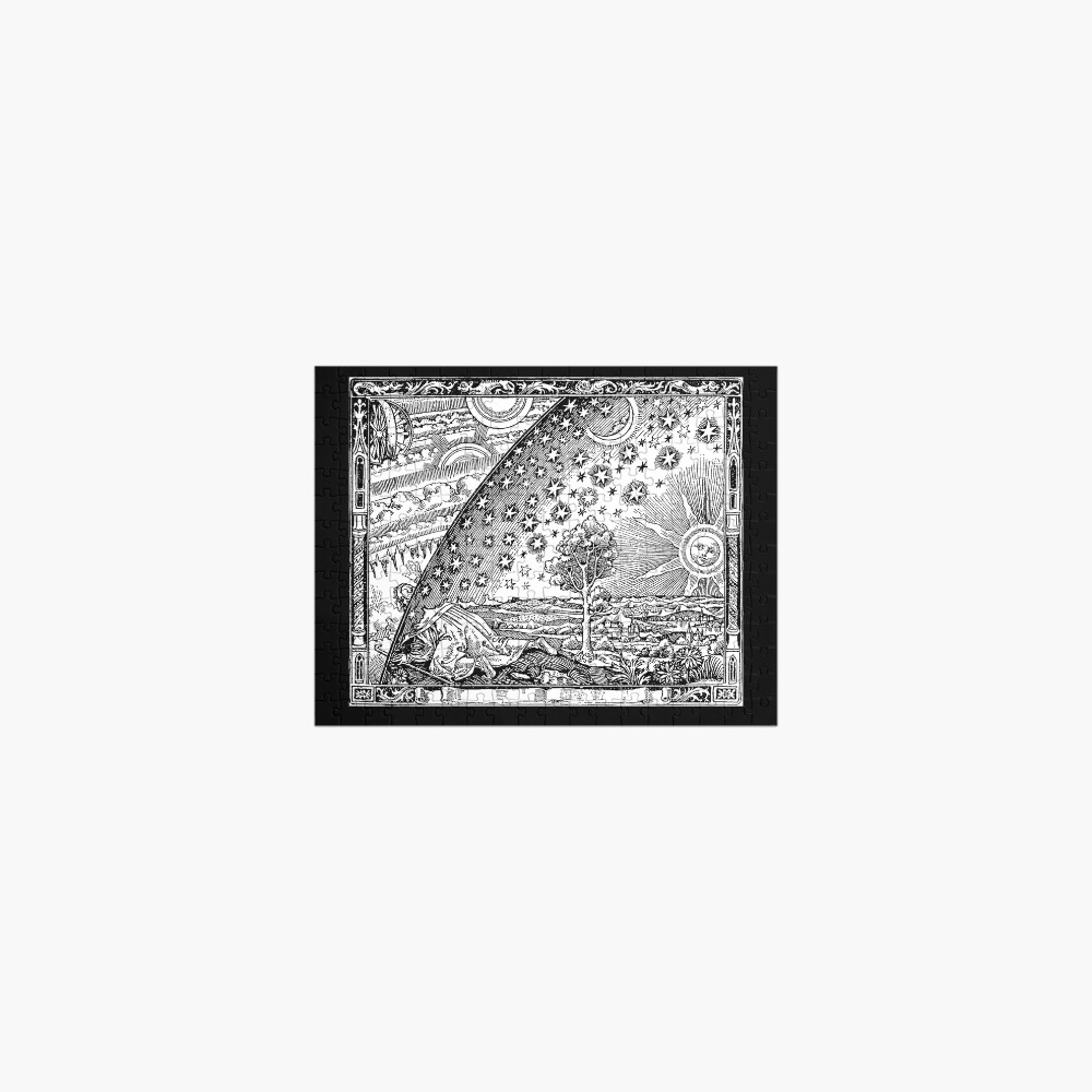 Cosmic Mystery. Flammarion wood engraving. Jigsaw Puzzle