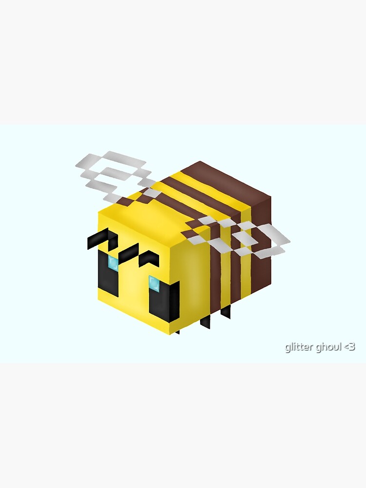 Minecraft Bee Drawing Laptop Skin By Freya J Redbubble