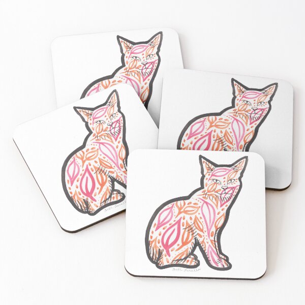 Item preview, Manx Patterned Cat Leaves designed and sold by Beth Louella.