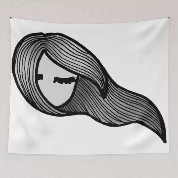 Item preview, Girl with the Wavy Hair designed and sold by Meritade.