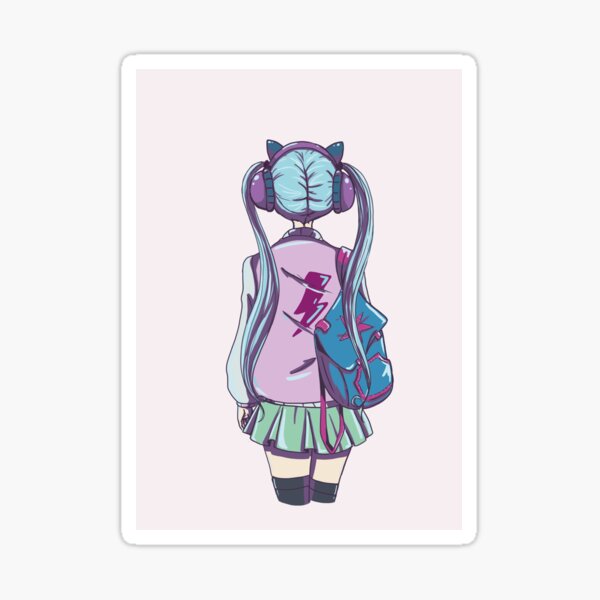 music lover girl Sticker