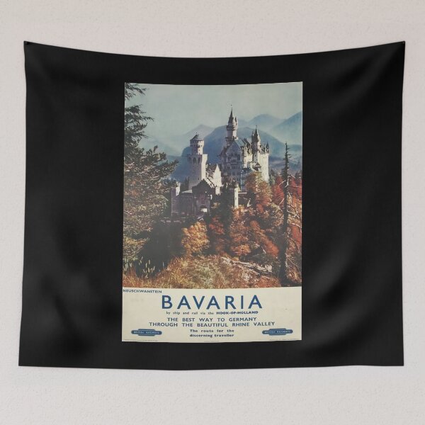 Artikelvorschau, Bavaria retro poster entworfen und verkauft von CorasPosters.