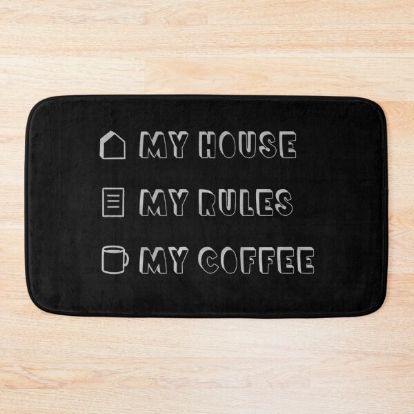 Item preview, My House My Rules My Coffee Mug, Knives Out Movie Inspired (white text) designed and sold by Elena Cherchi.