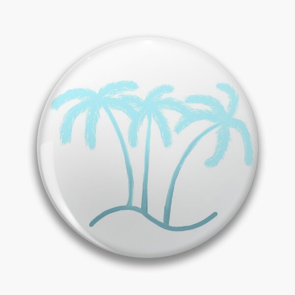 Item preview, Three Ombré blue tropical palm trees designed and sold by Kate15080.