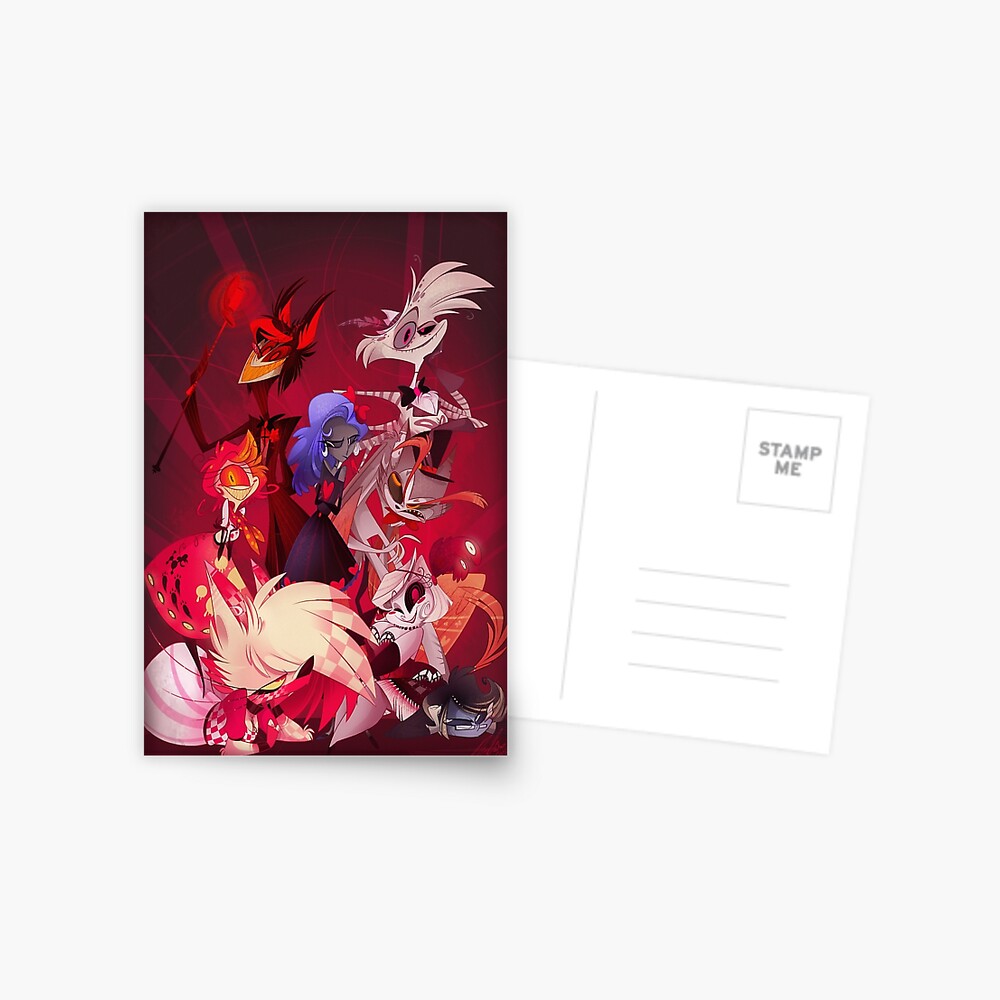 Original Hazbin Hotel Cast Postcard For Sale By Vivziepop Redbubble