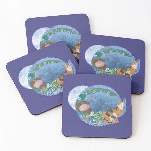 Item preview, Moonlit cat nap designed and sold by Louisa Currier.