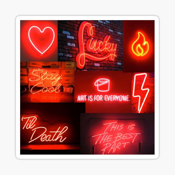 Neon Lights Collage Gifts Merchandise For Sale Redbubble